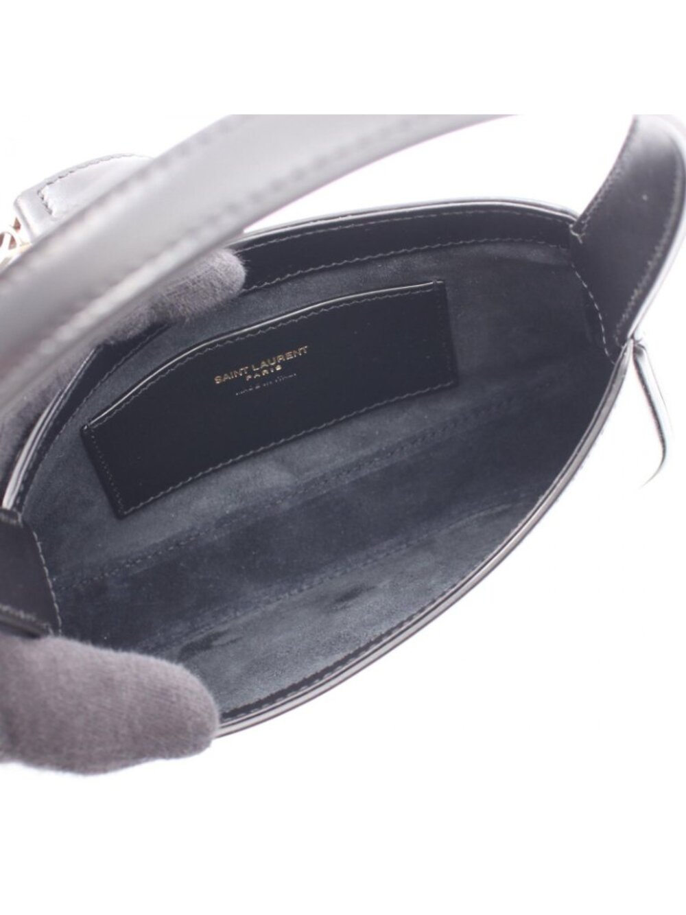 Saint Laurent Handbag Mini Le 5 A 7 Black Leather - Picture 3 of 4